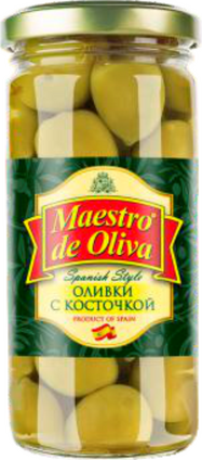 Оливки без кісточки "Maestro de Oliva" Spanish Style, 230г твіст